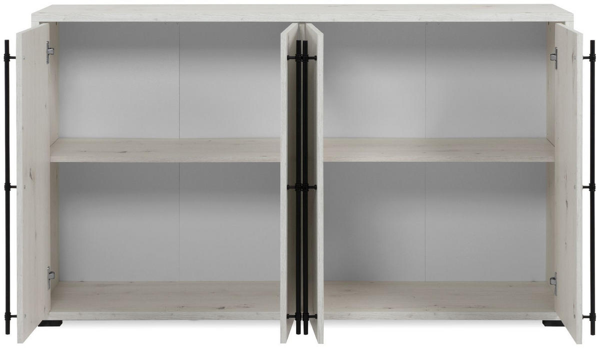 SIDEBOARD Almo 39/146/85 cm - Weiß, Holzwerkstoff (146/85/39cm) - Finori GmbH