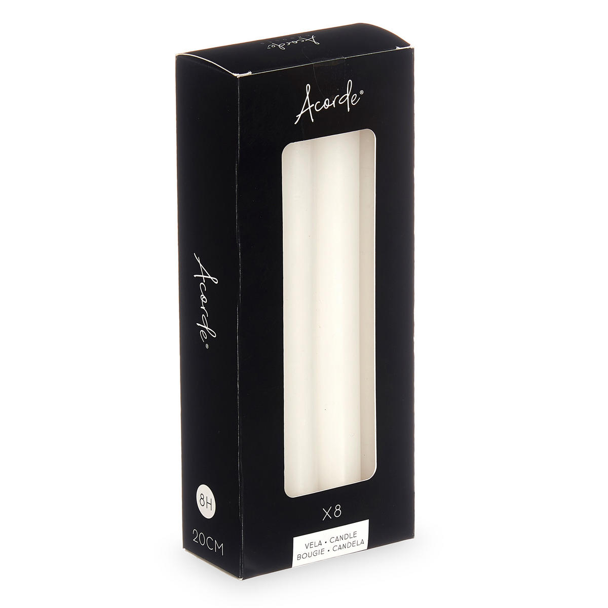 KERZE Celestia 20 cm - Weiß, Paraffin (2/20/2cm)