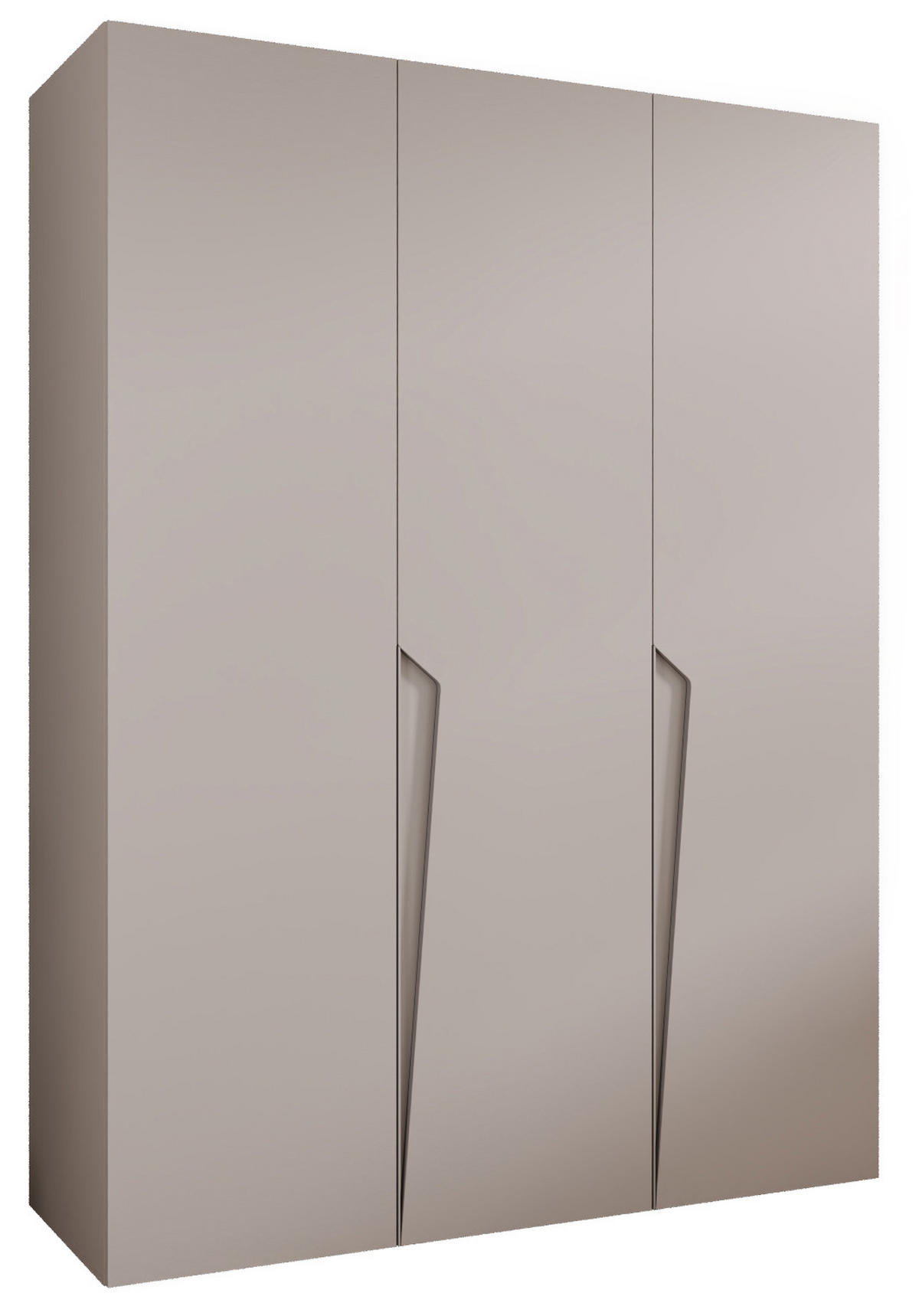 DREHTÜRENSCHRANK 202/150/52 3-türig - Beige, Holz/Metall (150/202/52cm) - Abiks Möbel