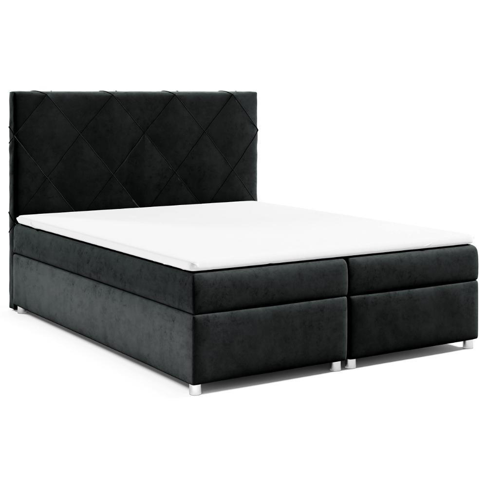BOXBETT mit Bettkasten Trinity K-7 Bonellfederkern - Schwarz, Holz/Holzwerkstoff (140/200cm) - Best For Home