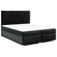 BOXBETT mit Bettkasten Trinity K-7 Bonellfederkern - Schwarz, Holz/Holzwerkstoff (140/200cm) - Best For Home