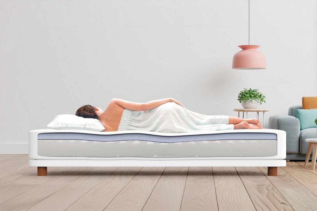 MATRATZE Orthopädische Multizonen Max One mit Abnehmbarem Bezug - 90X200 cm - Weiß, Textil (90/200cm) - Moonia