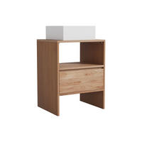 EINZELWASCHTISCH - 60 cmcm x 50 cmcm - Holz, Platte - Naturfarben Hell - CAVIZO - Naturfarben, Holz (60/78/50cm) - Vente-Unique