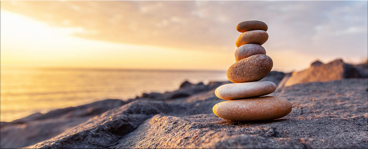 GLASBILD 125x50 cm Strand Sonnenuntergang - Gelb, Glas (125/50cm) - artissimo