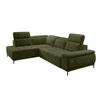ECKSOFA FOCUS XL L-förmig Konfiguration freistehend LINKS 204x352x98cm Dark yellow - Dunkelgelb, Holz/Textil (204/352cm) - DomoHome