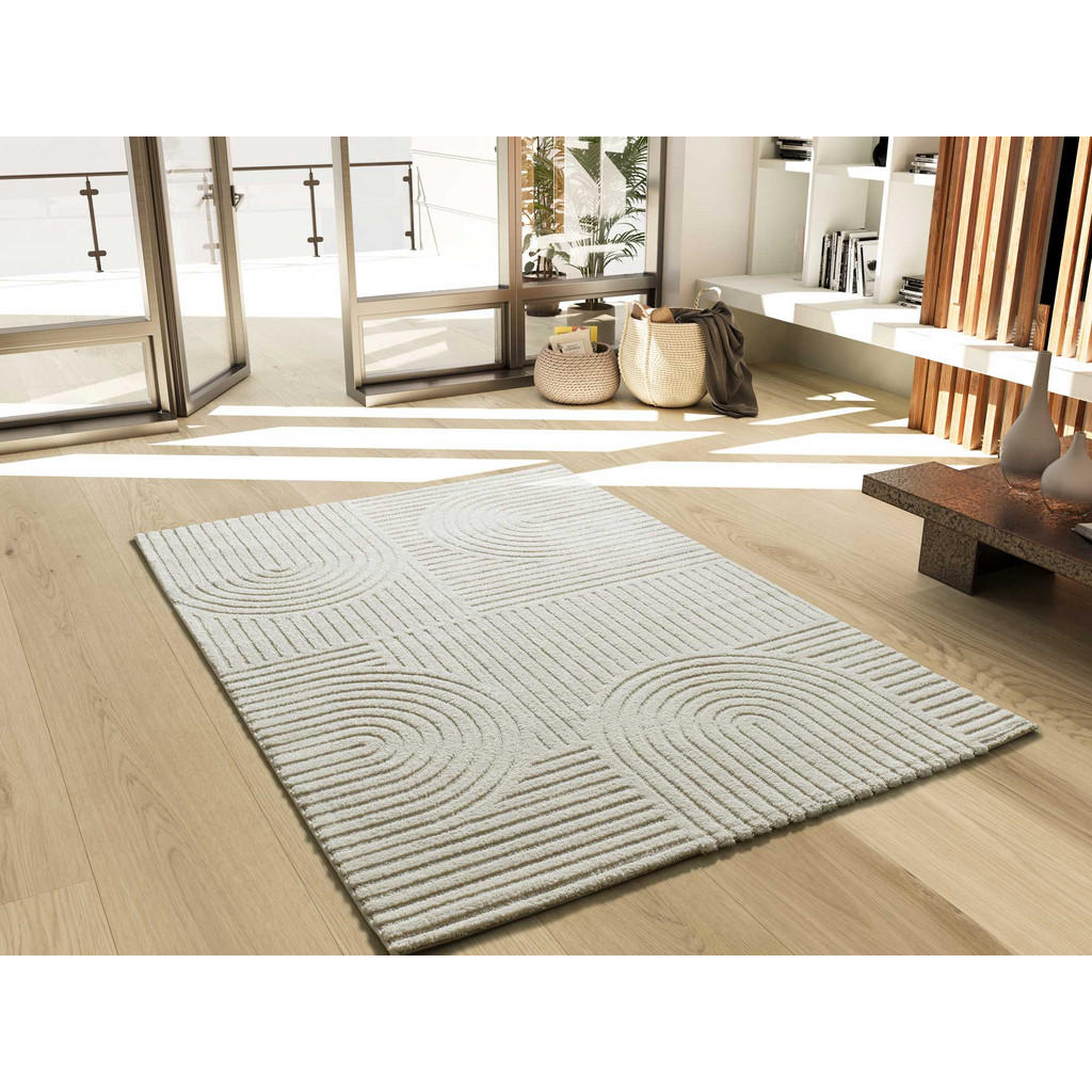 Thumbnail - Atticgo Webteppich, Creme, Textil, Abstrakt, Rechteckig, 80x150 cm, Oeko-Tex® Standard 100, in verschiedenen Größen erhä...