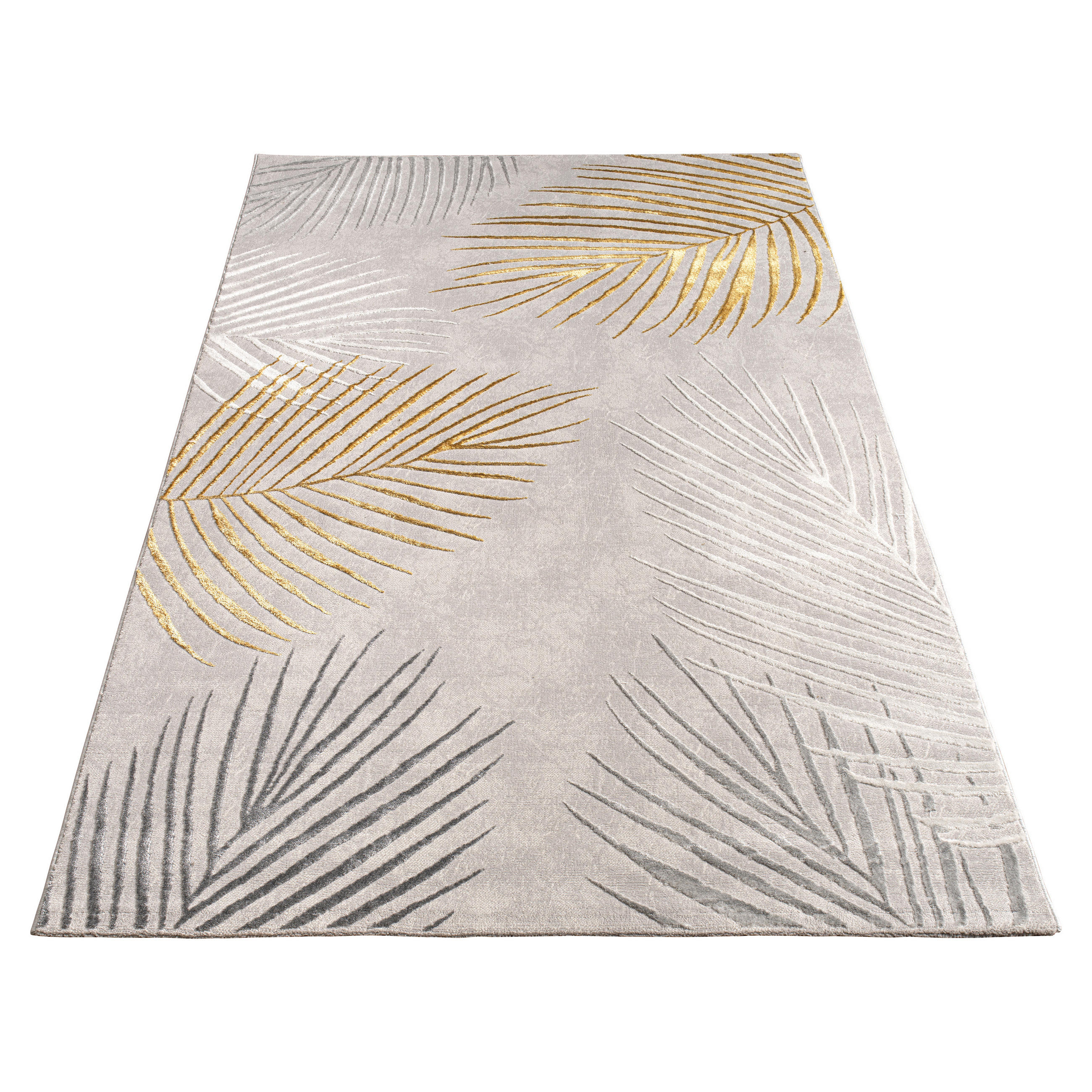 KURZFLORTEPPICH 120/160 cm Tuana 218 - Goldfarben, Textil (120/160cm) - Paco Home