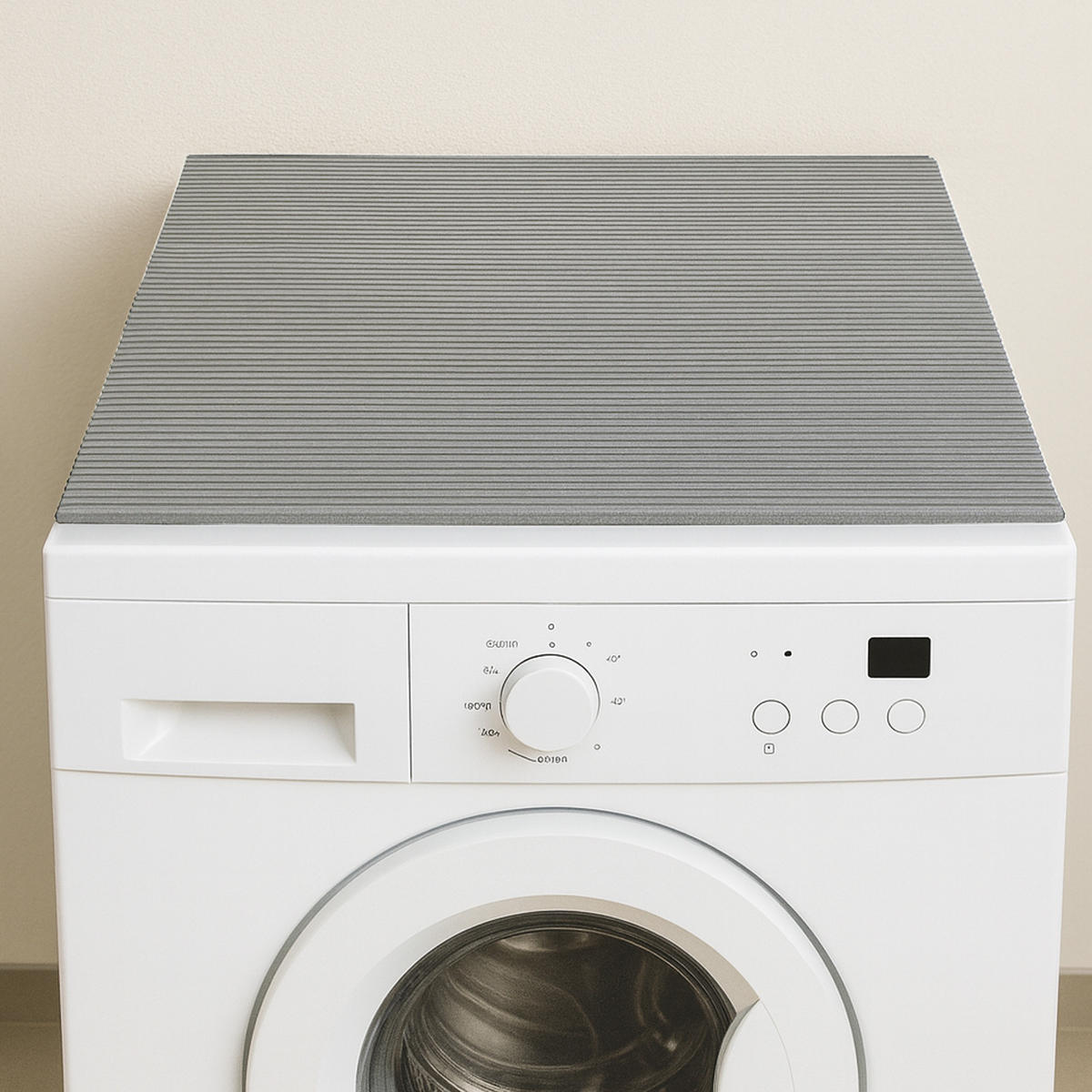 WASCHMASCHINENAUFLAGE 60x60 cm Grau - Hellgrau, Kunststoff (60/60cm) - Bestlivings