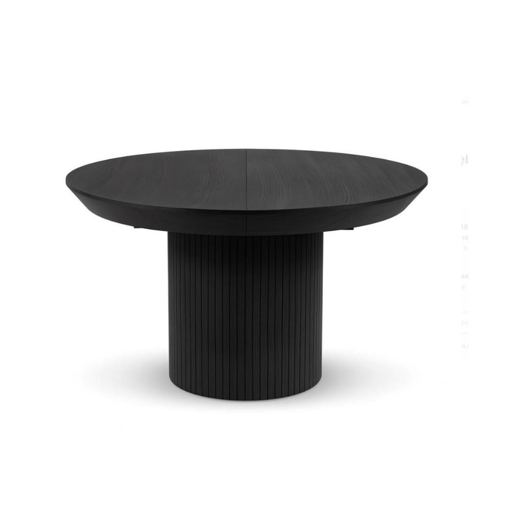 ESSTISCH DORIC Ausziehbar 130 - 180 / 130 x 76 cm - Schwarz, Holz (130/130/76cm) - MASSENO