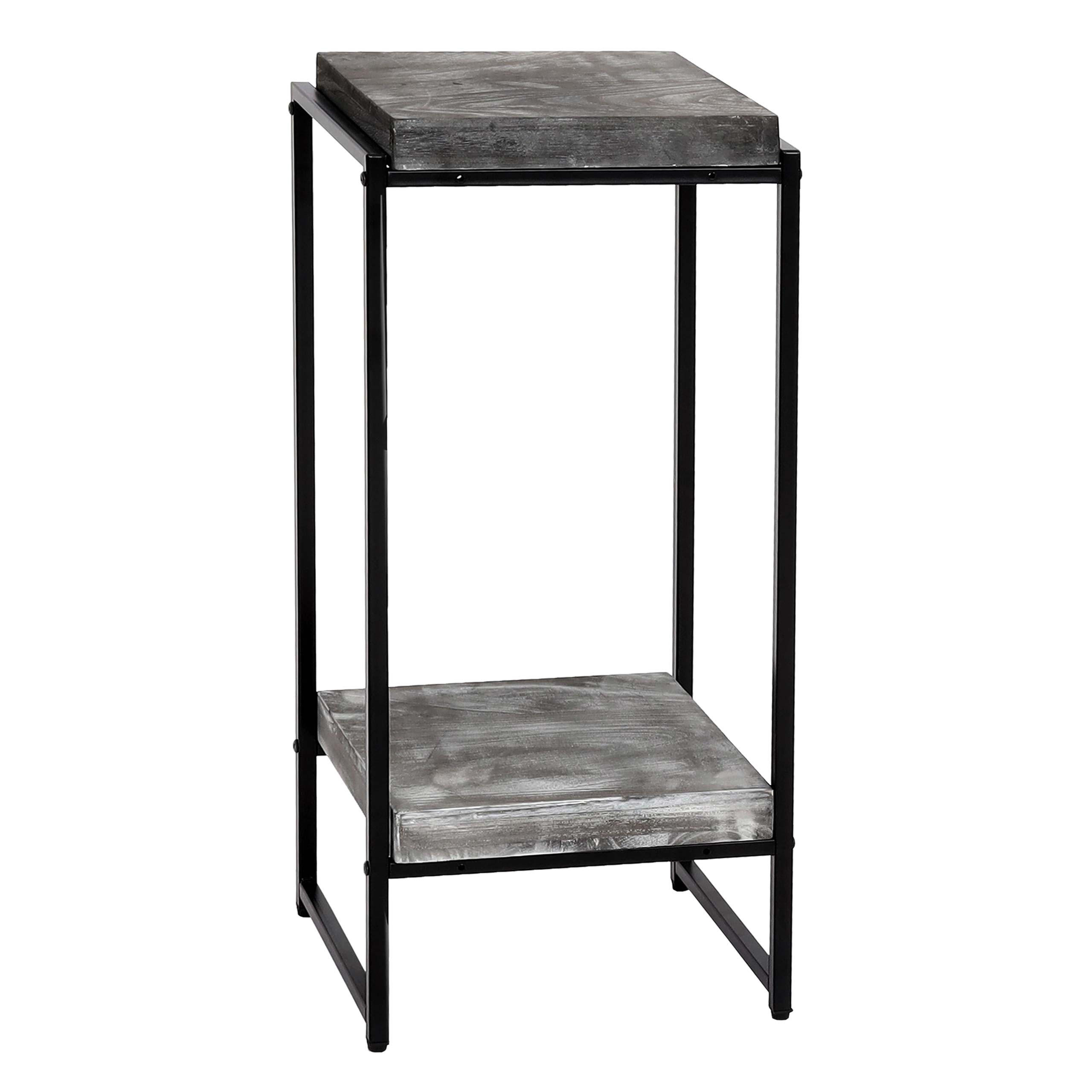 BLUMENTISCH quadratisch Grau - Grau, Holzwerkstoff (32/30/82cm) - MCW