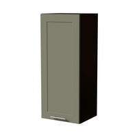 HÄNGESCHRANK Oslo W4/40 Schwarz / Dust Grey Matt 40 / 32,5 / 96cm - Schwarz/Grün, Holz/Holzwerkstoff (40/96/32.5cm) - Feldmann-Wohnen