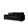 SOFA ASTRA mit Schlaffunktion COSMIC 100 mit Stauraum - Schwarz, Textil (90/88/228cm) - Bedante