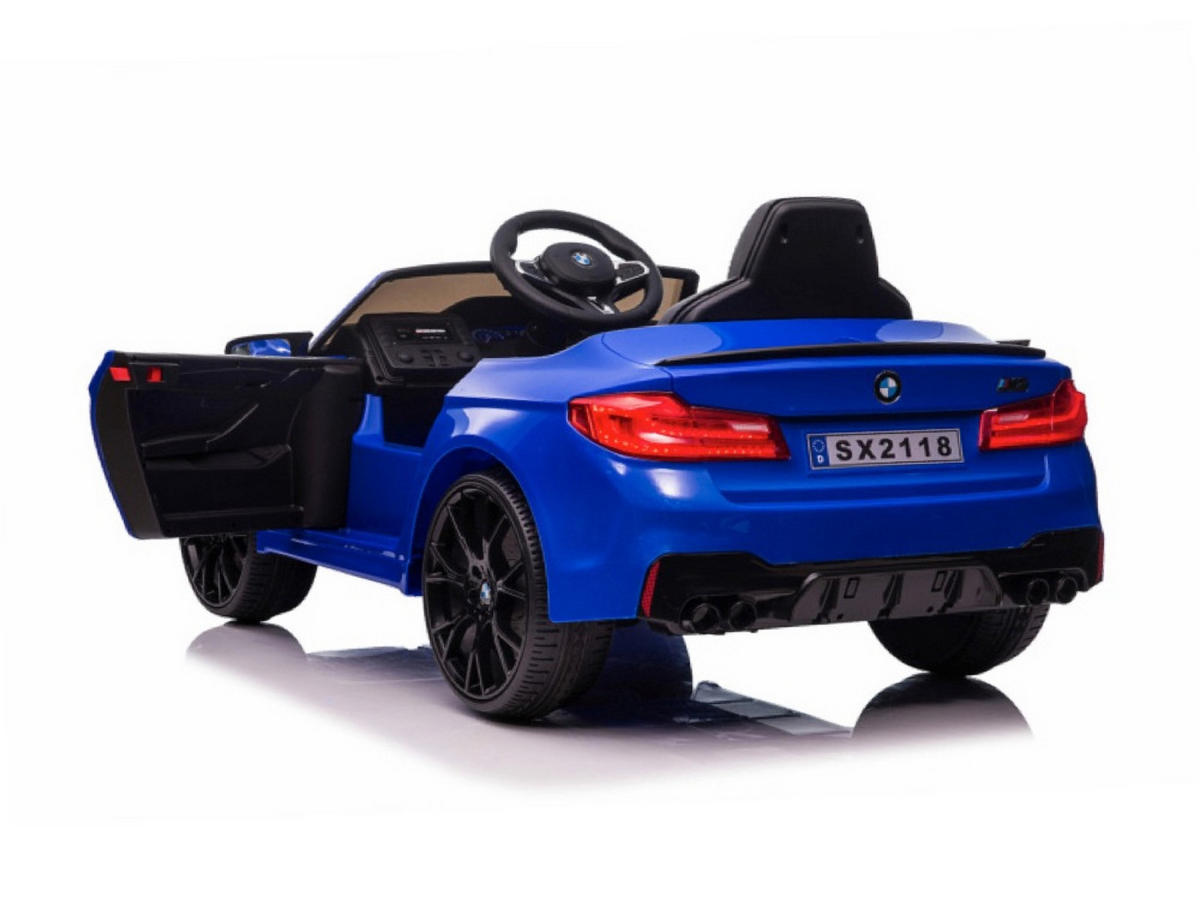 KINDER ELEKTROAUTO BMW M5 Blau - Blau, Kunststoff (124/74/55cm) - TPFLiving