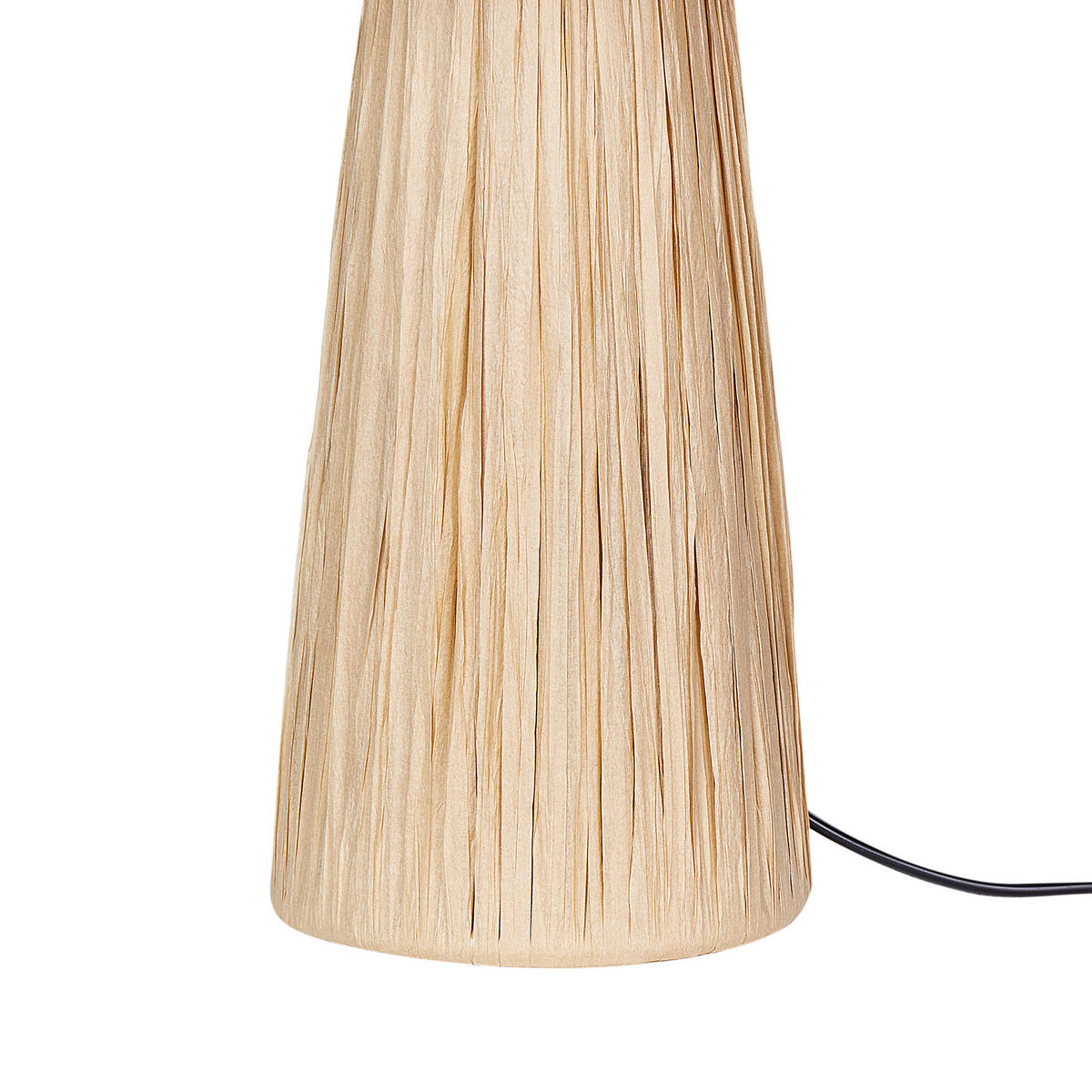 TISCHLEUCHTE Naturfarben Welmel - Naturfarben, Naturmaterialen (25/25/41cm) - Beliani