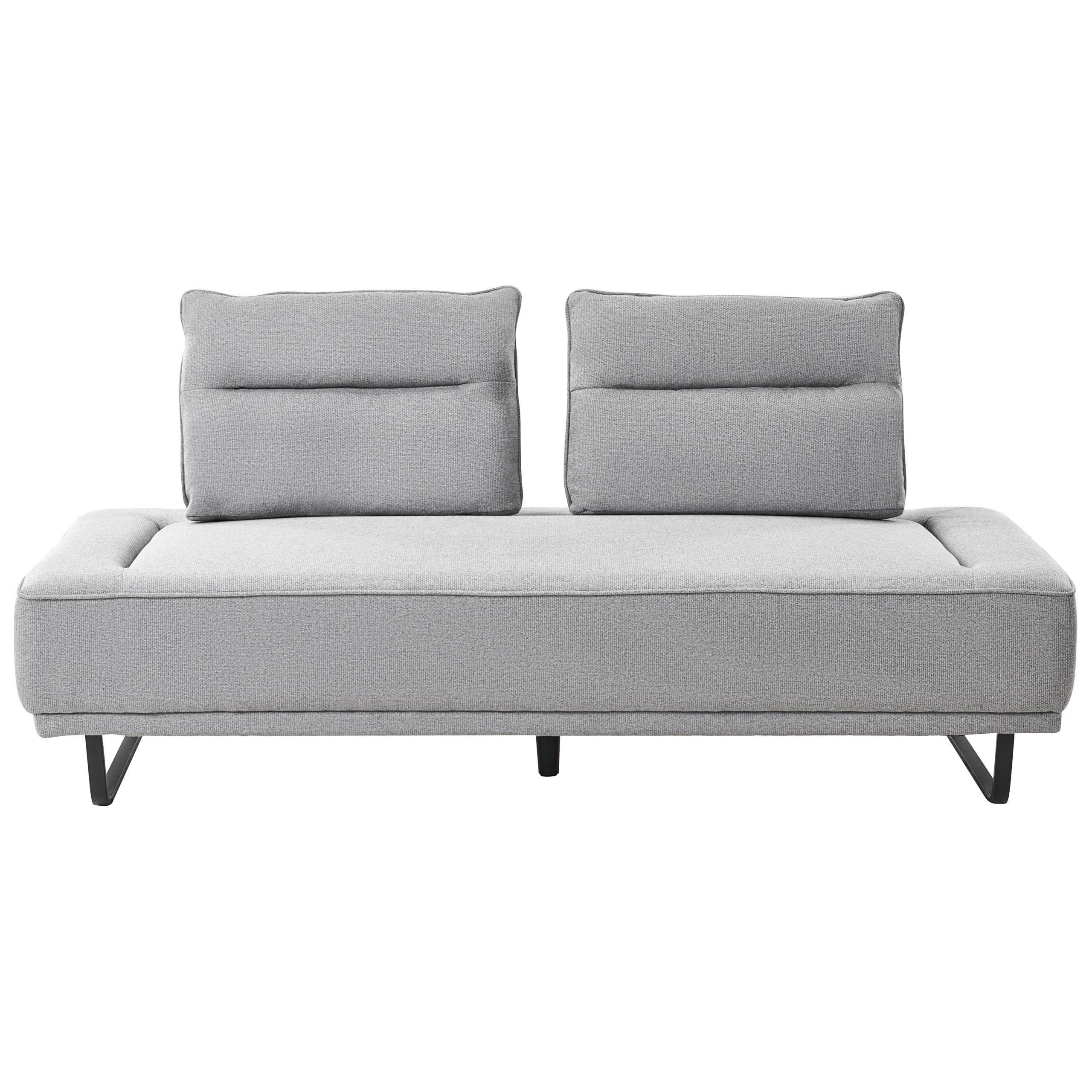 3-SITZER-SOFA Stoff Grau Faxen - Grau, Textil (184/86/90cm) - Beliani