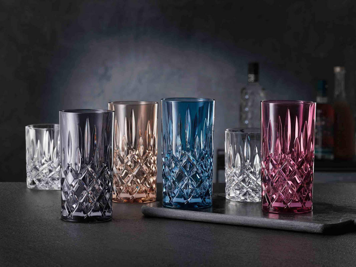LONGDRINKGLÄSER Noblesse Berry 395 ml 4er Set - Beere, Glas (0.395L) - Nachtmann