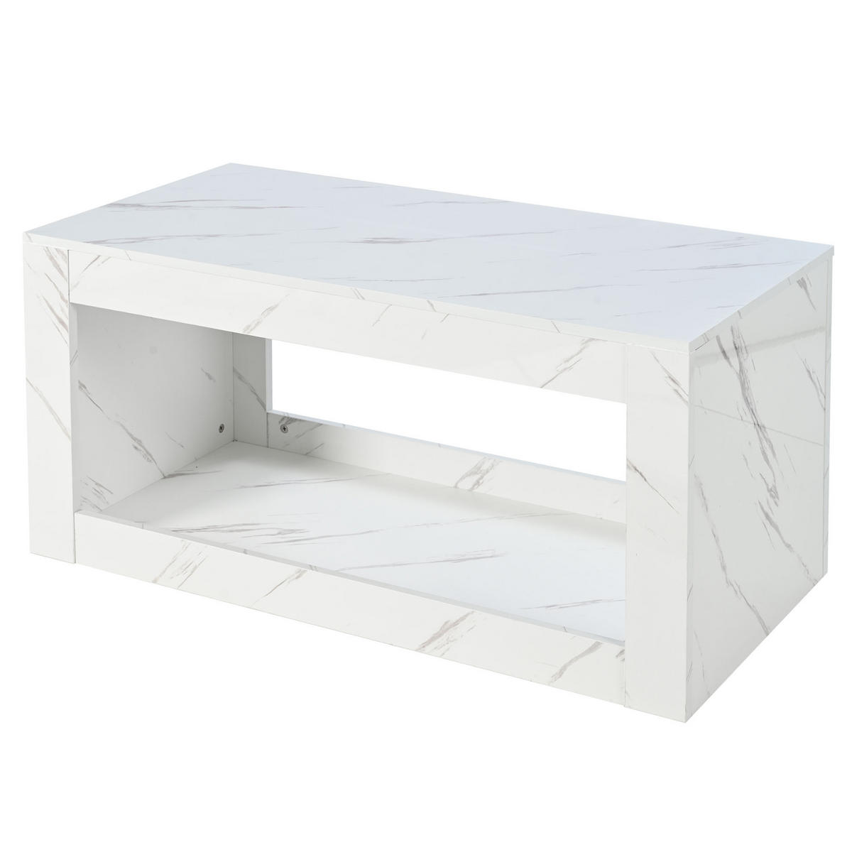 COUCHTISCH Weiß 100/50/50 cm - Weiß, Holzwerkstoff (50/100/50cm) - PANGIVO