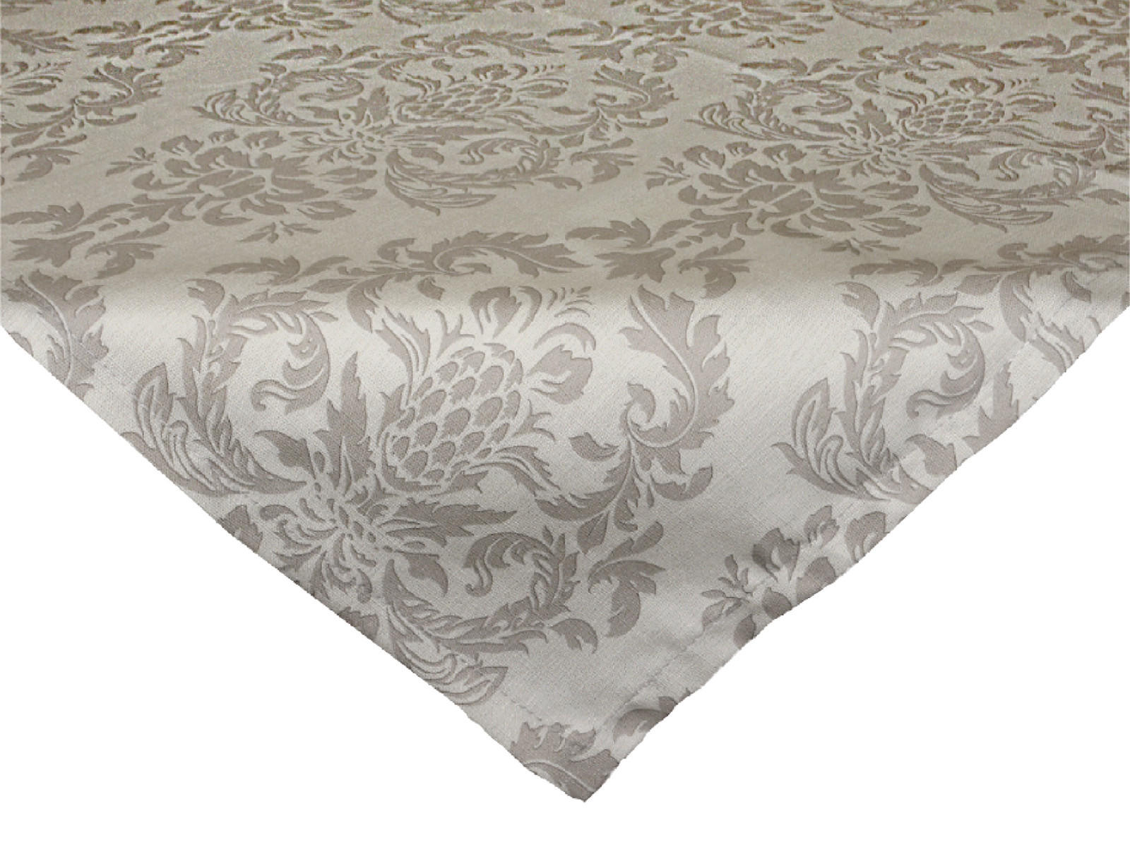 XS-MITTELDECKE Epoche linen-taupe 60/60 cm - Taupe, Textil (60/60cm) - beties Heimtextil