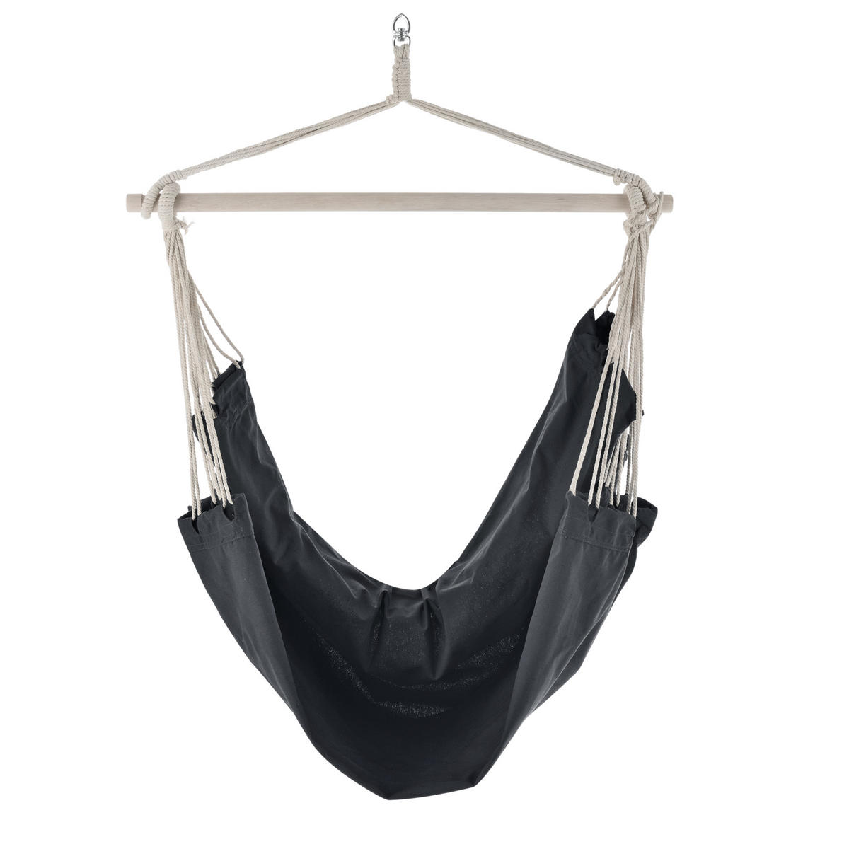 HÄNGESESSEL Miramar - Dunkelgrau, Textil (180/115/125cm) - casa.pro