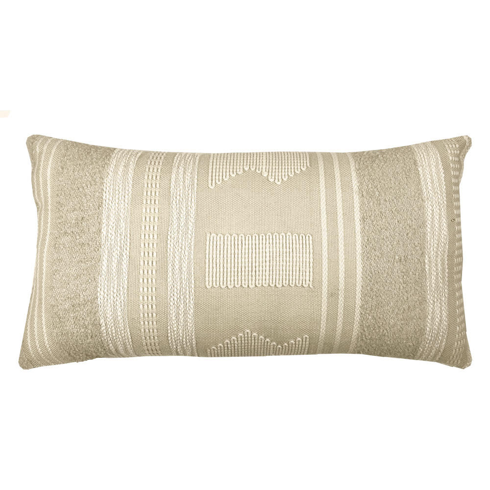 DEKOKISSEN Crafty cremefarbe 35x60 - Weiß, Textil (60/35/12cm) - Malagoon