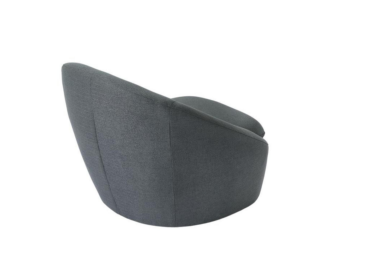 DREHSESSEL - Stoff - Grau - LACARA II - Grau, Textil (78/70/88cm) - Vente-Unique