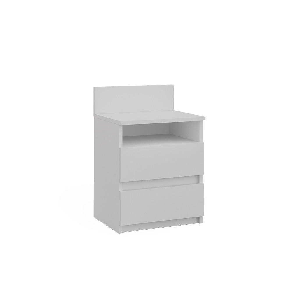 NACHTTISCH Monty Weiß 39.6 x 59.1 cm - Weiß, Holzwerkstoff (32.3/59.1/39.6cm) - Vicco