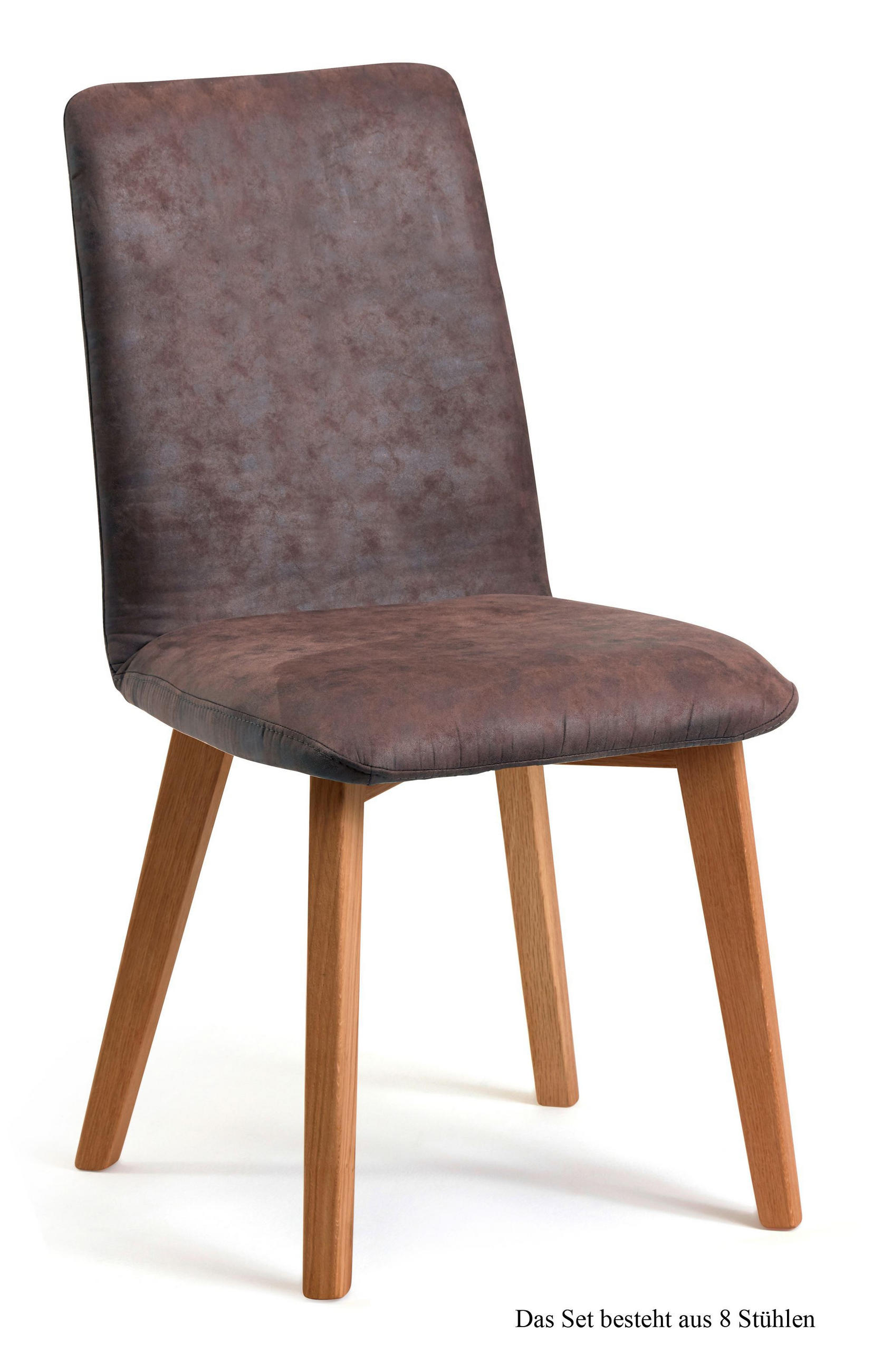 ESSZIMMERSTUHL (8er-Set) Darci 47x92x60 Eiche geölt/Braun - Eichefarben/Braun, Kunststoff (60/92/47cm) - 58aufmkessel