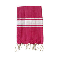 HAMAMTUCH Kozo Fuchsia 100x200 190g/m² - Pink, Textil (100/200cm) - LE COMPTOIR DE LA PLAGE