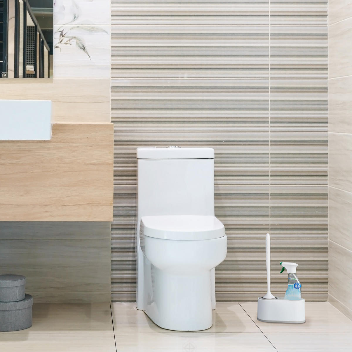 TOILETTENBÜRSTE - Multicolor, Kunststoff (21.5/40/11.5cm) - Relaxdays