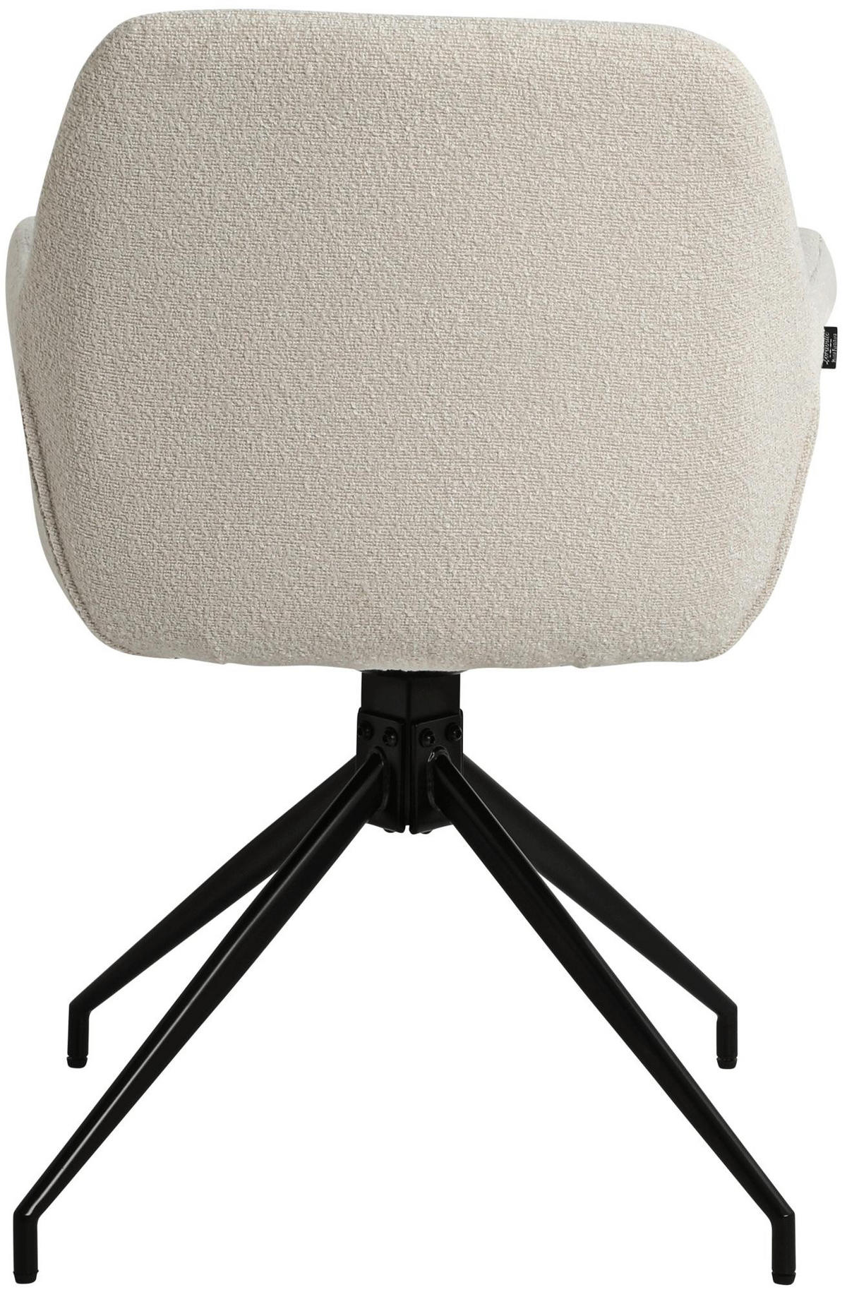 ARMLEHNENSTUHL Stoff Creme - Creme, Textil/Metall (58/83/61cm) - CLP