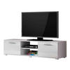 TV-LOWBOARD 140 Soho S04 - Silberfarben/Weiß, Holzwerkstoff/Kunststoff (140/37/43cm) - MIRJAN24