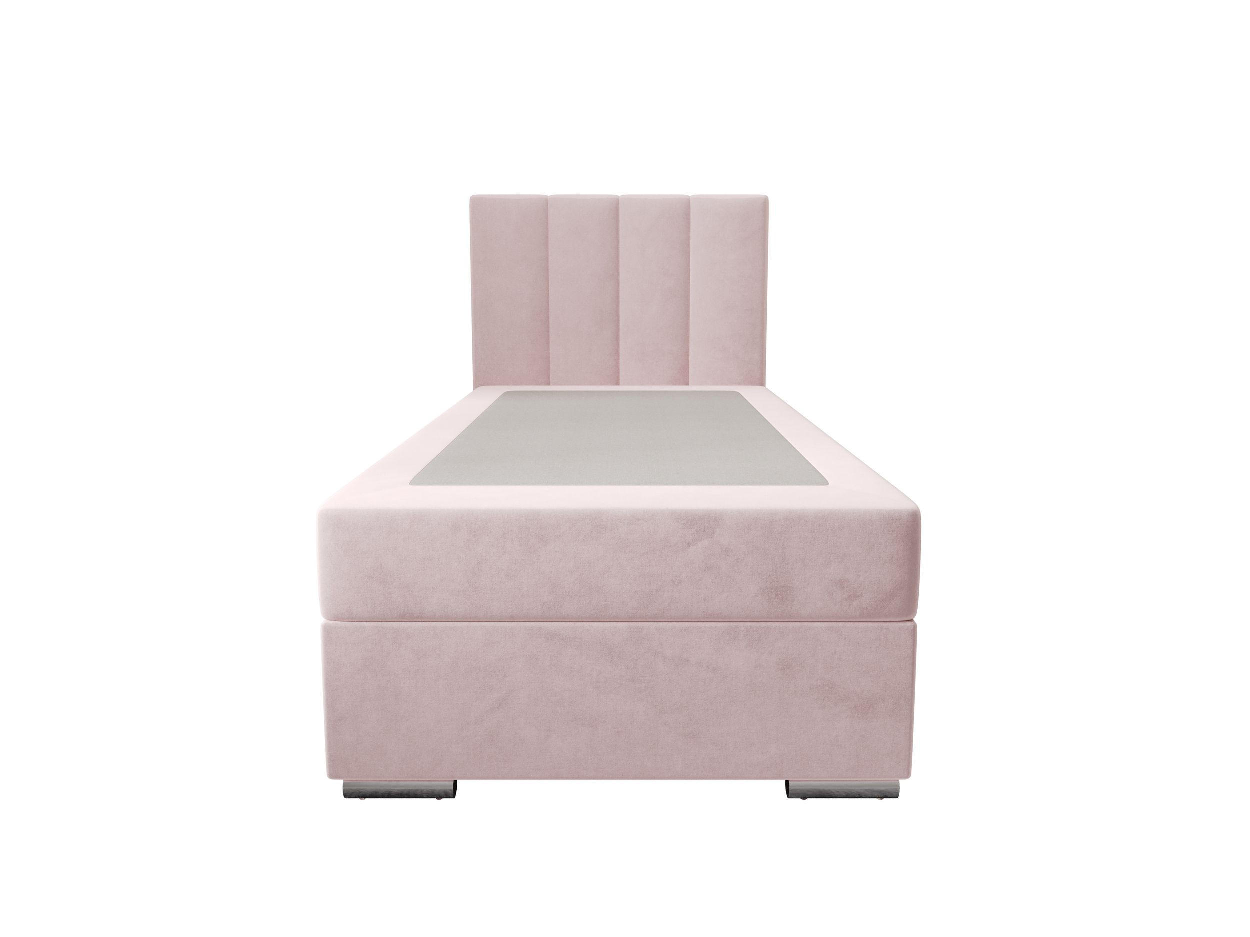 BOXBETT ZILANO 2 mit Matratze H3 und Topper 90x200 Itaka 58 rechts - Pink, Holz/Textil (90/200cm) - Bedante
