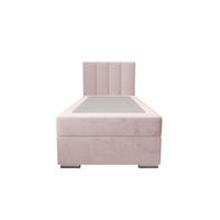 BOXBETT ZILANO 2 mit Matratze H3 und Topper 90x200 Itaka 58 rechts - Pink, Holz/Textil (90/200cm) - Bedante