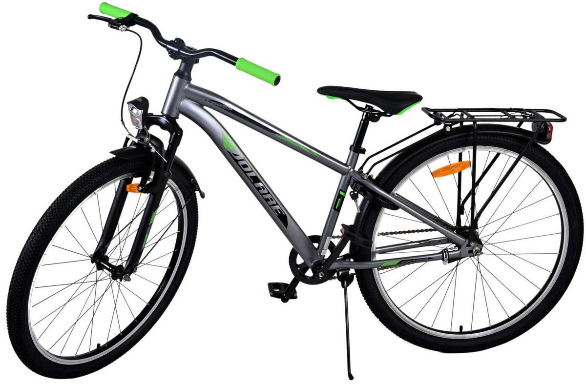 KINDERFAHRRAD Cross - Jungen - Rücktritt + Handbremse - 26 Zoll - Grau - Silberfarben, Metall (77cm) - TPFSports