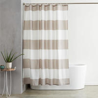 DUSCHVORHANG Bunt gestreift Polyester 183 x 183 cm schimmelresistent wasserdicht 12 Haken - Multicolor, Textil (183/183cm) - MCBOSON