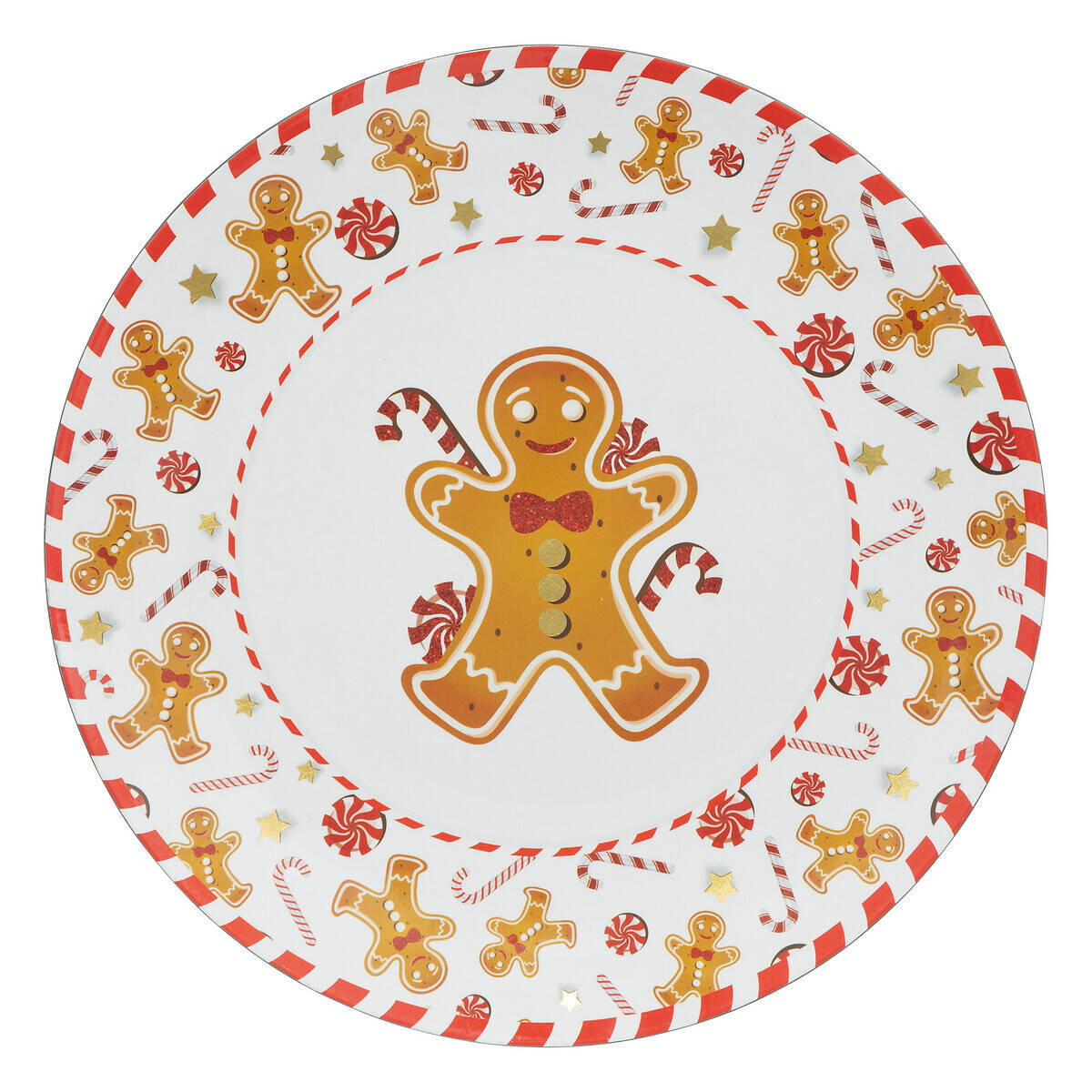 UNTERTELLER Gingebread Ø 33 cm - Multicolor, Kunststoff (33cm) - Atmosphera Createur d´interieur