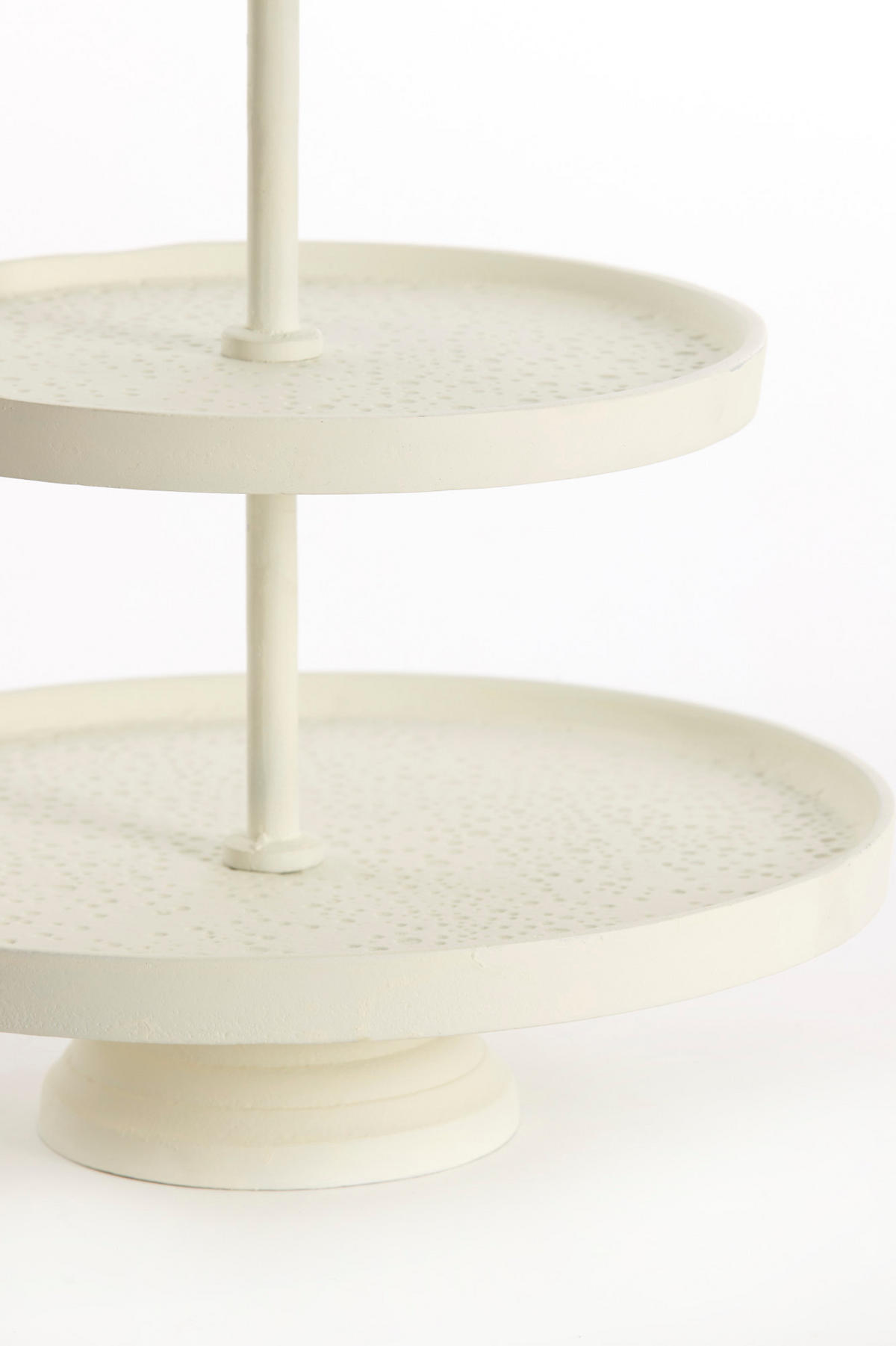 ETAGERE Lutek Weiß Ø32/48 cm - Weiß, Metall (32/48cm) - Light & Living