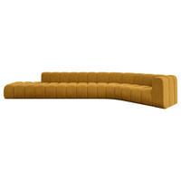 ECKSOFA modulares Sofa Tilmo-L2 - 490x194x70 cm Senfgelb - Currygelb, Holzwerkstoff/Textil (490/194cm) - ALTDECOR