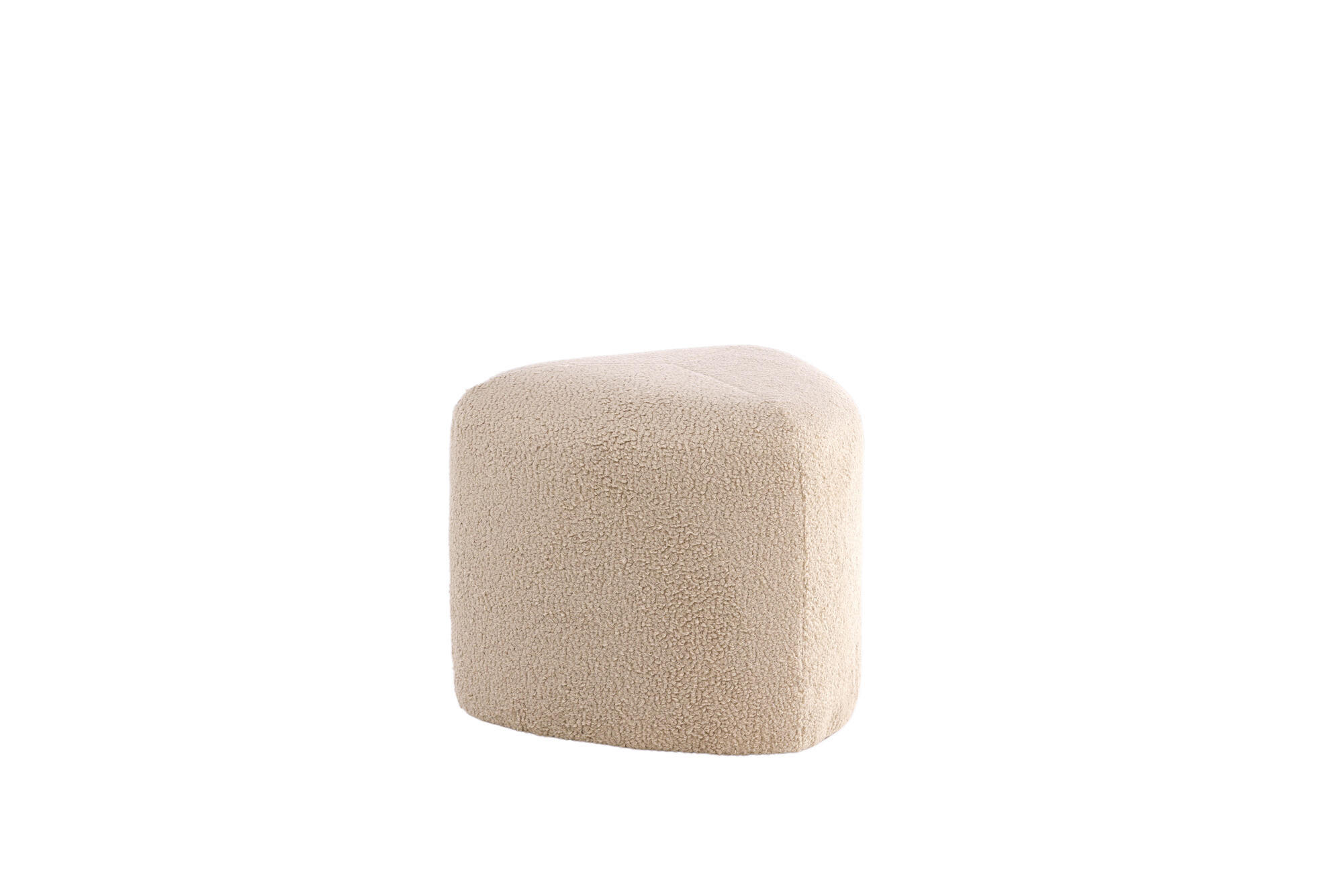 SITZPOUF PEG Beige 46x46x41 cm - Beige, Textil (46/41/46cm) - FURNLUX