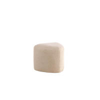 SITZPOUF PEG Beige 46x46x41 cm - Beige, Textil (46/41/46cm) - FURNLUX