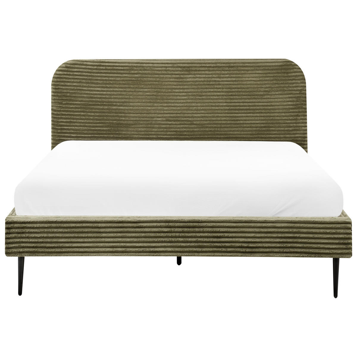 POLSTERBETT mit Lattenrost 160x200 cm Grün Flayat - Grün, Textil (160/200cm) - Beliani