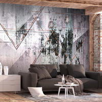VLIESTAPETE Grau 300/210 cm - Pink/Grau, Textil (300/1cm) - KUNSTLOFT