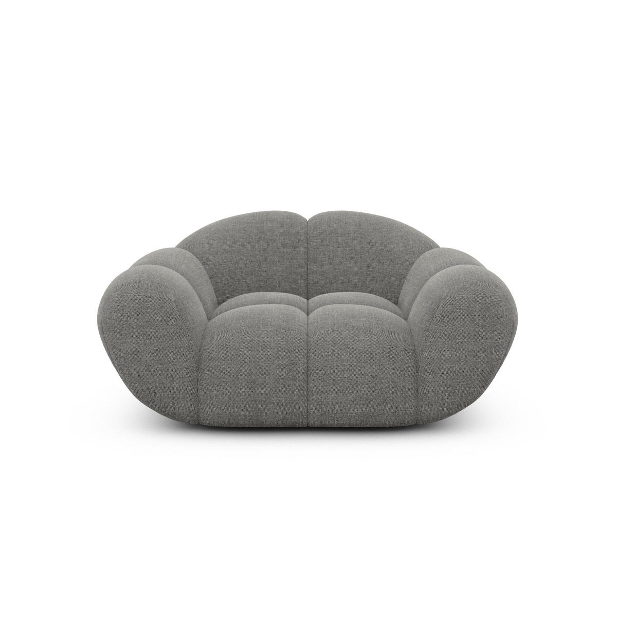 SESSEL Strukturstoff Grau - Grau, Textil (135/70/93cm) - VAROYAL