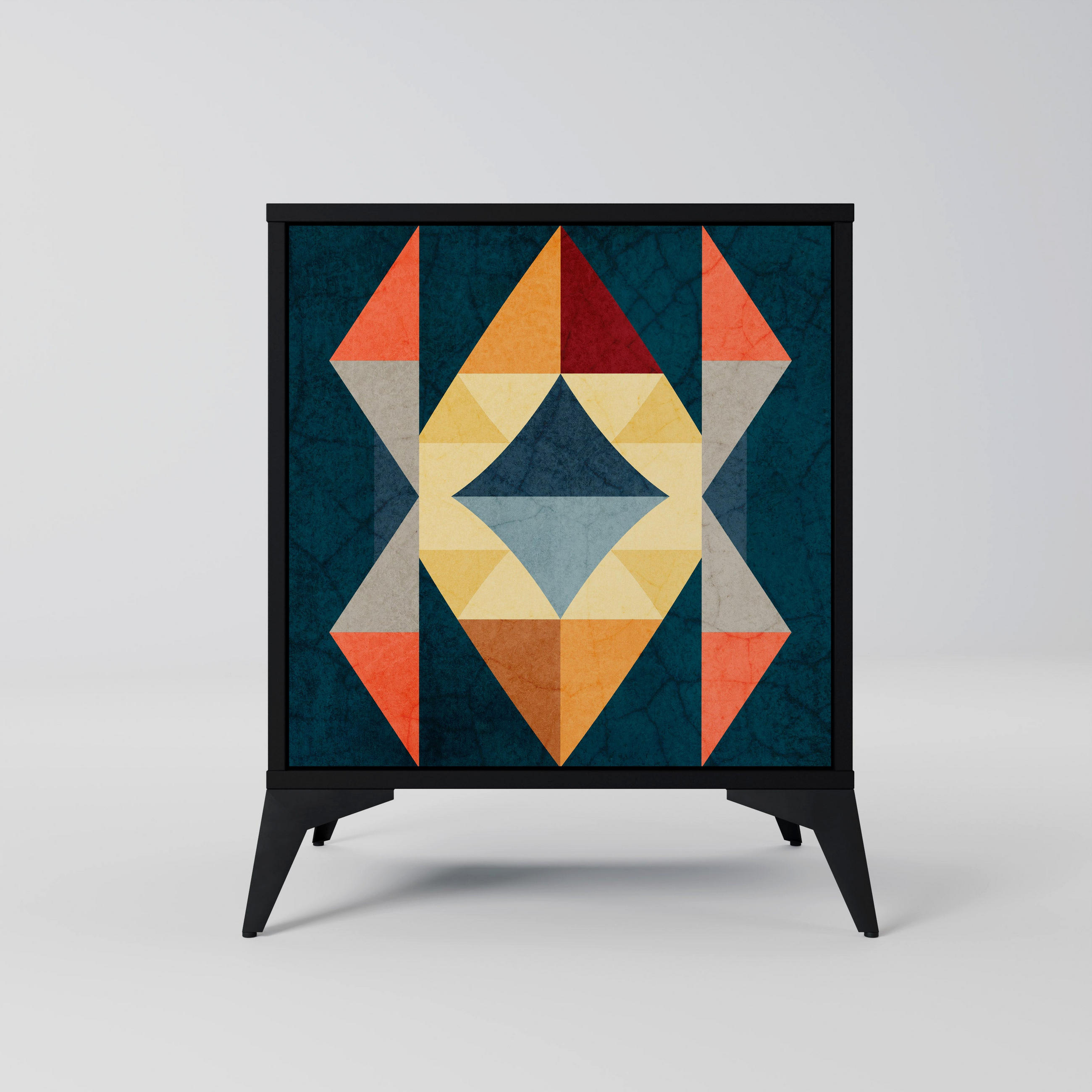 SpaceRebels Sideboard Schwarz 57.5x70.5x42 cm