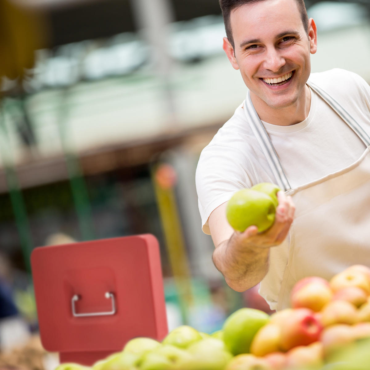 POKLADŇA - červená, kov/plast (25/8.5/19cm) - Relaxdays
