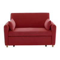 SCHLAFSOFA - 2 Personen - Stoff - Rot - - Rot, Textil (140/86/87cm) - Vente-Unique