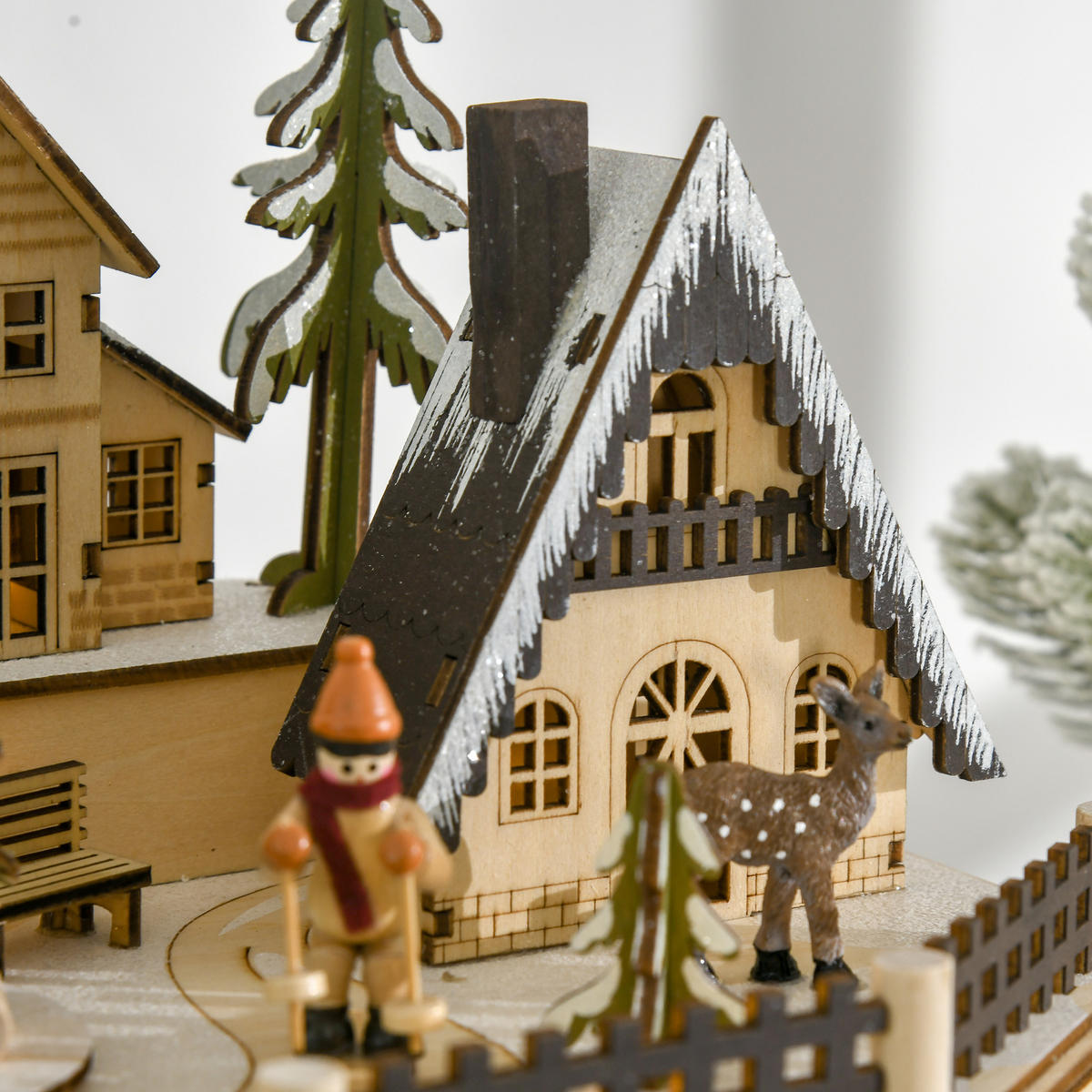 ADVENTSKALENDER Naturfarben 25.0/20.0/29.0cm - Naturfarben, Holz (20/29/25cm)
