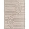 TEPPICH Outdoor Flachgewebe Boho Muster Polypropylen Balkon Beige Läufer 80x250 - Beige, Textil (80/250cm) - KADIMA DESIGN