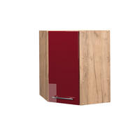 ECKHÄNGESCHRANK Fame-Line Bordeaux Hochglanz 57 cm - Honigeiche/Bordeaux, Holzwerkstoff (57/72/34.1cm) - Vicco