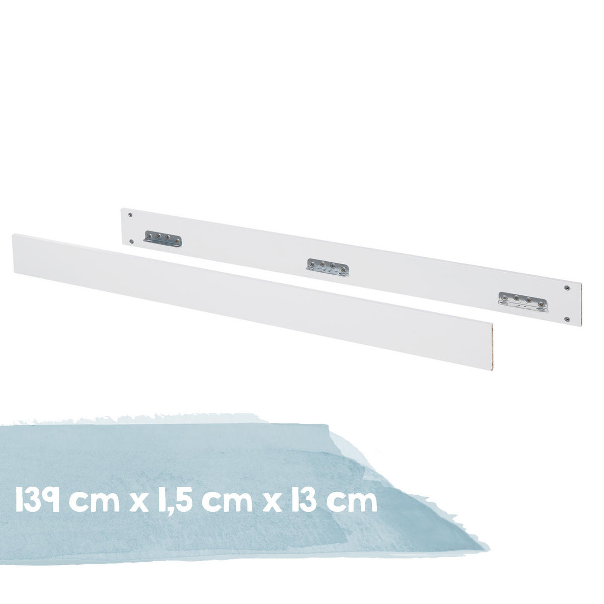 BABYBETT -Set Moritz 70 x 140 cm - Weiß, Holzwerkstoff (76/81/142.5cm) - Roba